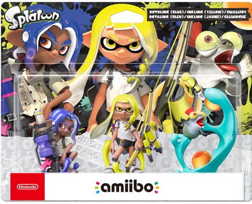 Amiibo Splatoon - Inkling + Octoling + Salmonello