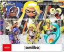 Amiibo Splatoon - Inkling + Octoling + Salmonello