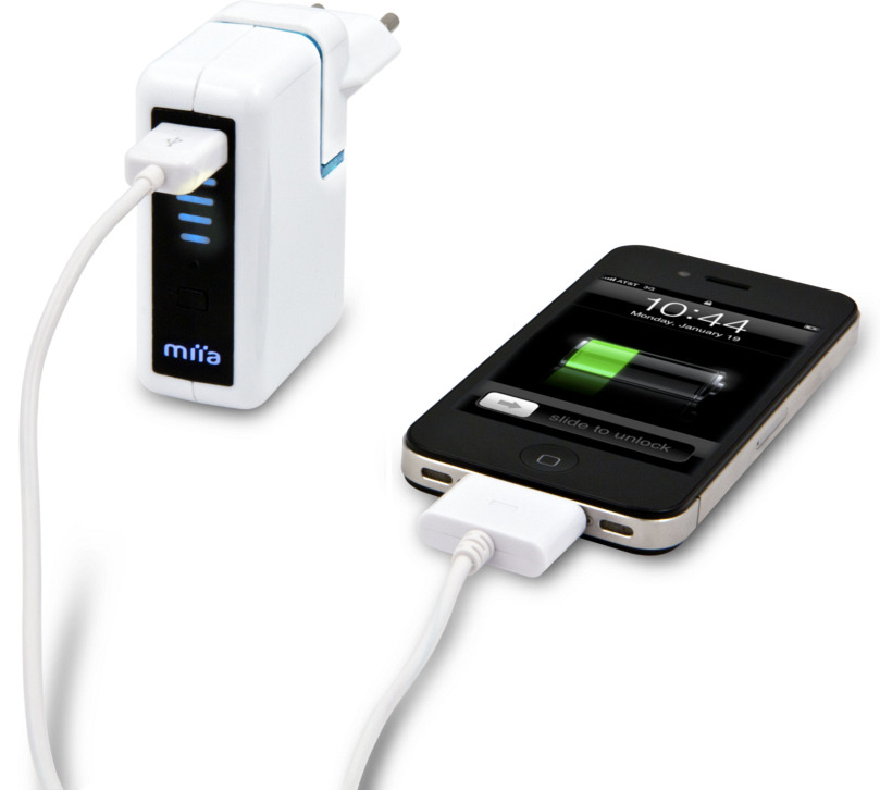 One Battery - Alimentatore da Muro per iPhone/iPod con Batteria Integrata