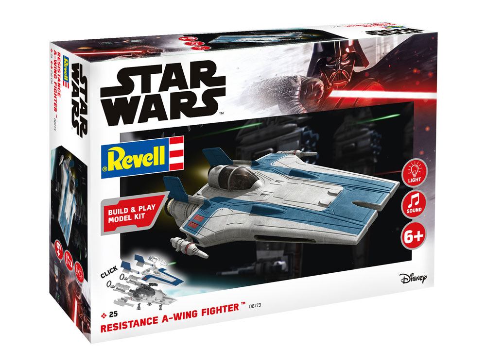 Model Kit Star Wars - Resistance A-Wing Fighter Blue 1/44