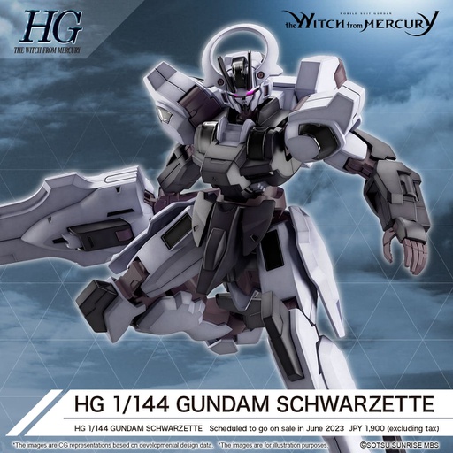 Model Kit Gunpla - Gundam HG Schwarzette 1/144