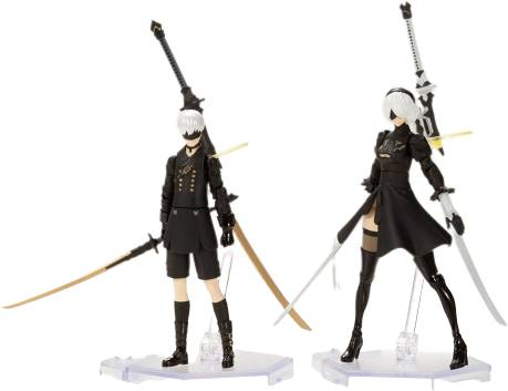 NieR Automata - 2B & 9S (Plastic Model Kit, 7 cm)