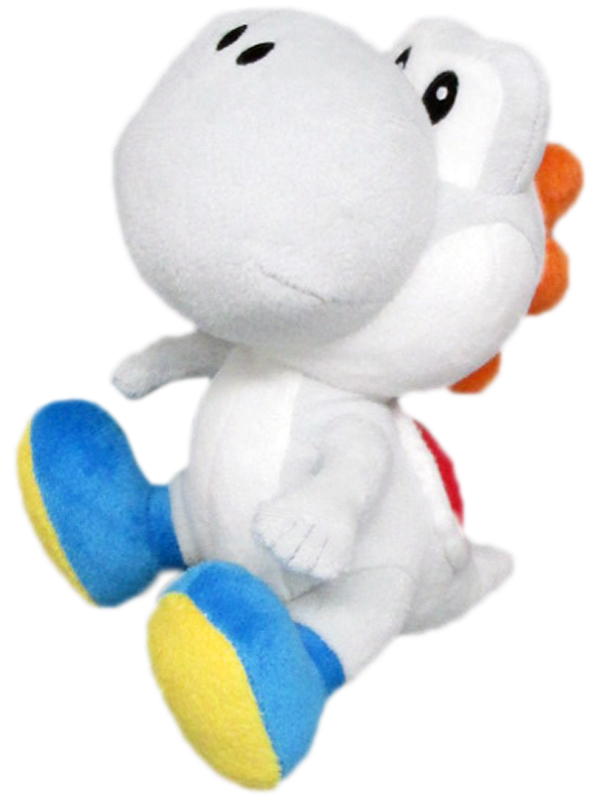 Peluche Yoshi Bianco Peluche 17 cm Nintendo Originale