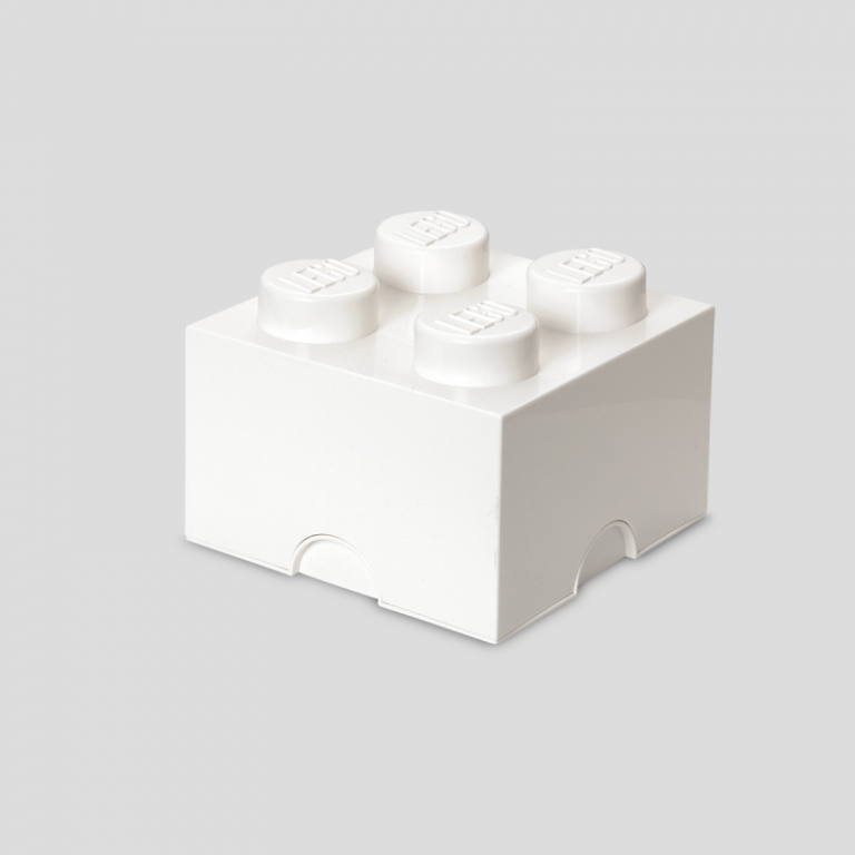 Contenitore Lego - Brick 4 Bianco