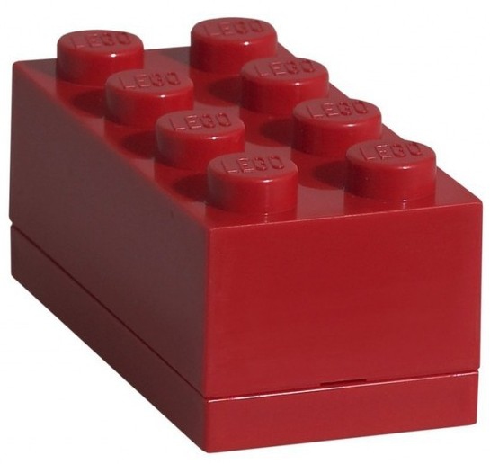 Contenitore Lego - Box 8 Rosso