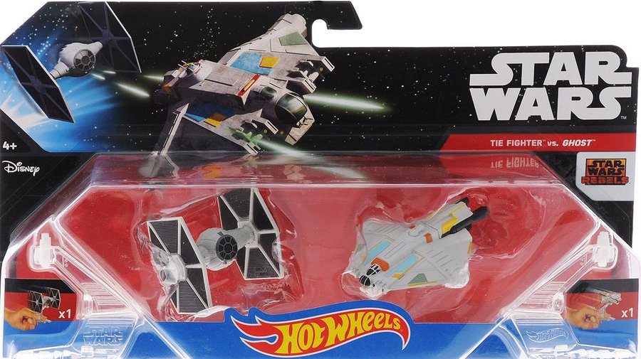 Star Wars - Tie Fighter VS Starships Rebels Ghost (2 Pack, 6 cm)