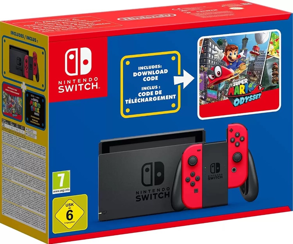 Nintendo Switch + Super Mario Odyssey 