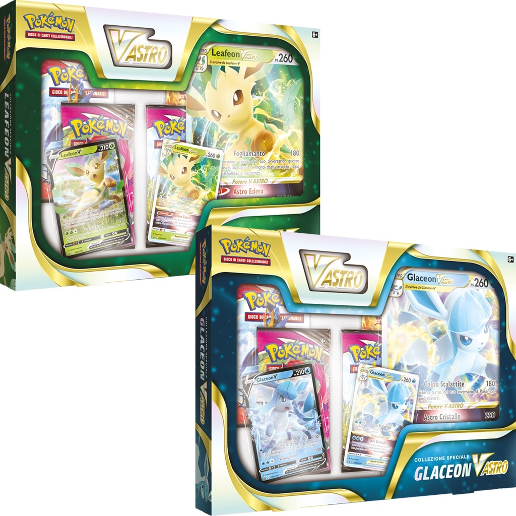 Carte Pokemon - Leafeon V Astro / Glaceon V Astro (Set, Soggetti Vari)