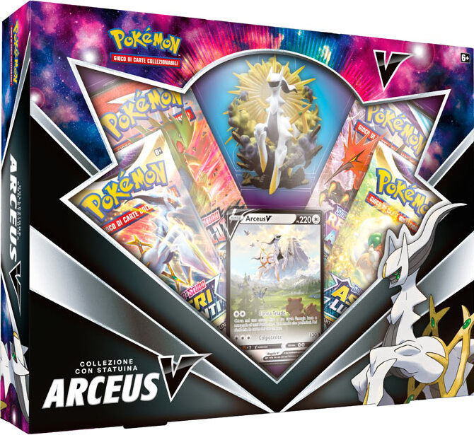 Carte Pokemon - Collezione Con Statuina Arceus V (Box)