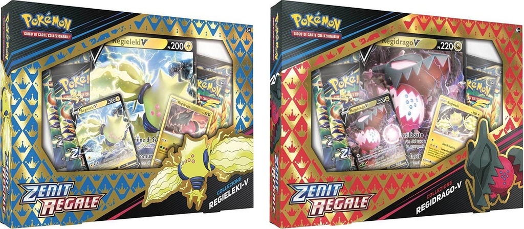 Carte Pokemon - Spada e Scudo 12.5 Zenit Regale Regieleki V / Regidrago V (Box)