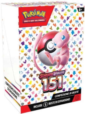 Carte Pokemon - Scarlatto E Violetto 151 (Box 6 Buste)