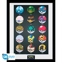 Stampa Pokemon - Pokeballs (Con Cornice)