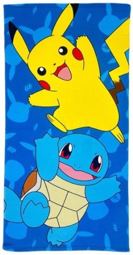 Telo Mare Pokemon - Pikachu & Squirtle (70x140cm)