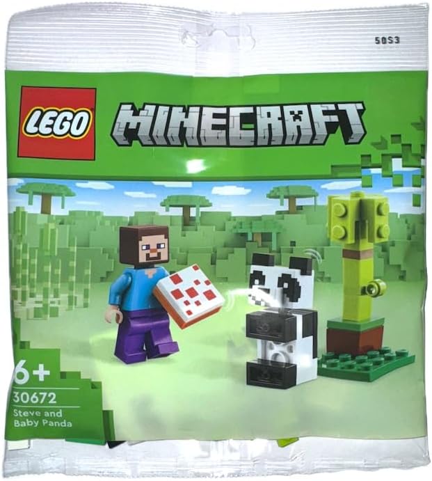 Lego Minecraft - Polybag Steve E Baby Panda