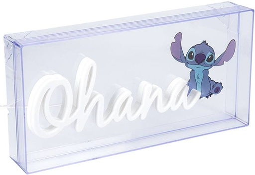 [GALA0196] Lampada Disney Lilo & Stitch - Ohana (Neon)