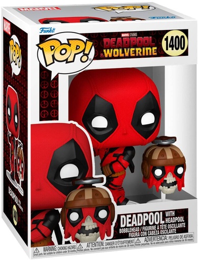 [AFFK2355] Funko Pop! Deadpool And Wolverine - Deadpool With Headpool (9 cm)