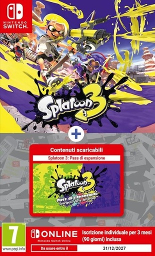 [SWSW1813] Splatoon 3 + Pass Espansione + 3 Mesi Nintendo Switch Online