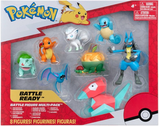 [AFVA2773] Pokemon Battle Figure - Multi-pack (8 personaggi, 5/8 cm)