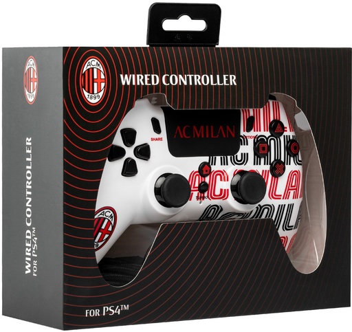 [ACP40178] Wired Controller AC Milan White (PS4)