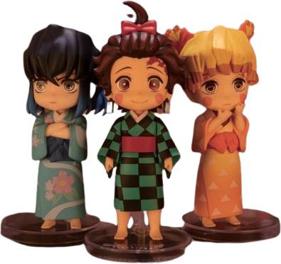 [AFBP0157] Demon Slayer - Tanjiro, Zenitsu e Inosuke (Figuarts Mini, 9 cm)