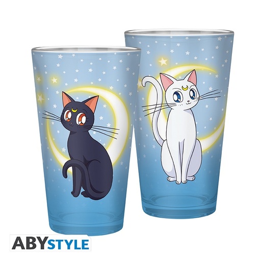 [GABC0032] Bicchiere Sailor Moon - Luna & Artemis (400 ml)