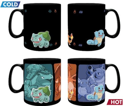 Tazza Pokemon - Evoluzioni Degli Starter (Termosensibile)