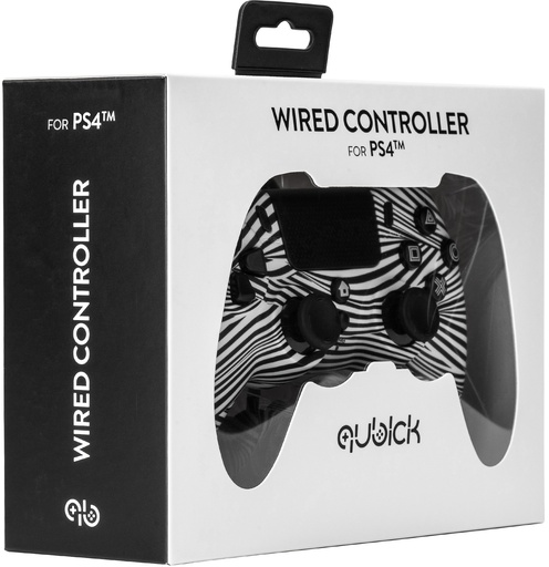 [ACP40161] Wired Controller Nero Bianco (PS4)