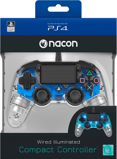 [ACP40084] Nacon Wired Compact Controller (Blu Luminoso)