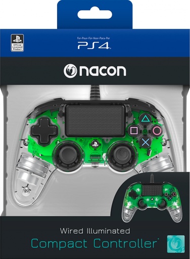 [ACP40086] Nacon Wired Compact Controller (Verde Luminoso)