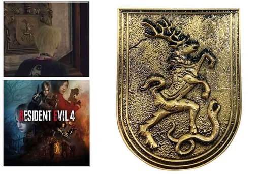 [GAVA0787] Replica Resident Evil 4 - Salazar Family Insignia Medallion (8 cm)