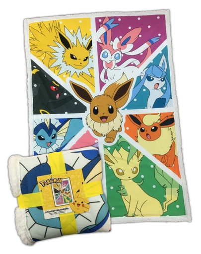 [GACP0049] Coperta Sherpa Pokemon - Eevee Transformation