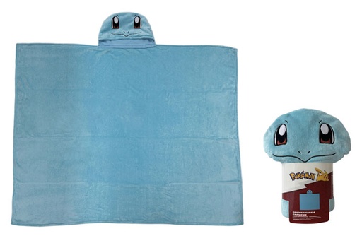 [GACP0056] Coperta in Pile Pokemon - Squirtle (Cappuccio, 120x150cm)