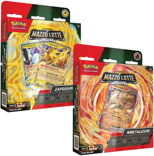 [CCPK0023] Carte Pokemon - Mazzo Lotte Deluxe Ninetales Ex / Mazzo Lotte Deluxe Zapdos Ex