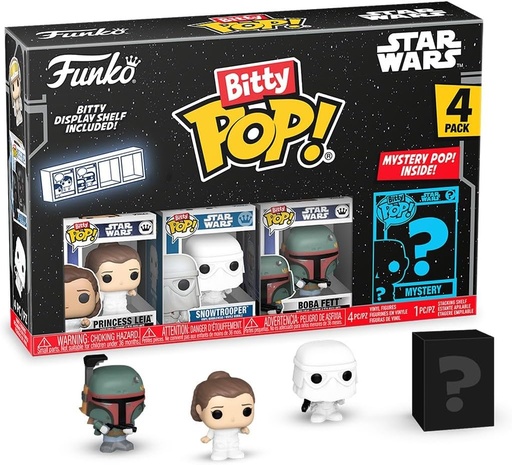 [AFFK2549] Bitty Pop! Star Wars S2 - Princess Leia (4 pack)