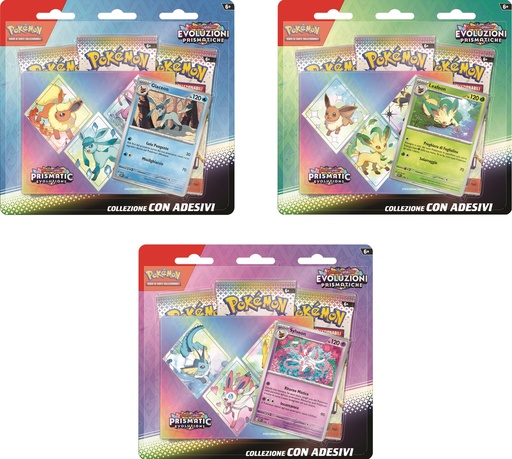 [CCPK0142] Carte Pokemon - 8.5 Evoluzioni Prismatiche (Collezione Con Adesivi, ITA)