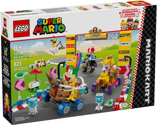 [GICO2402] Lego Super Mario - Mario Kart: Pack Baby Peach E Gran Premio