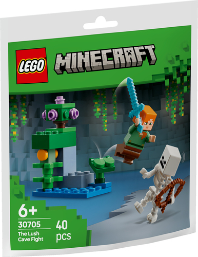 Lego Minecraft - Polybag Duello Nella Grotta Lussureggiante