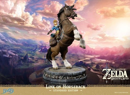 [AFF40013] The Legend of Zelda Statua Link con Cavallo Breath of the Wild 56 Cm FIRST4Figures