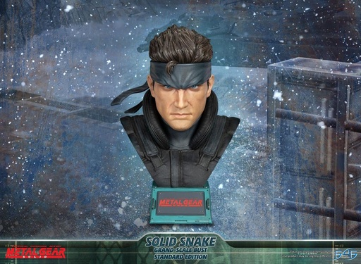 [AFF40015] Metal Gear Solid Statua Solid Snake Busto Scaled 31 Cm FIRST4Figures