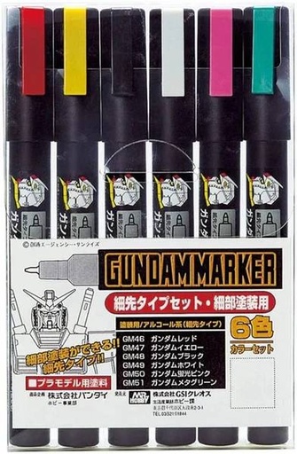 [ACMO0073] Model Kit Gunpla - Gundam Marker GMS 110 Fine Edge Set (6 pcs)