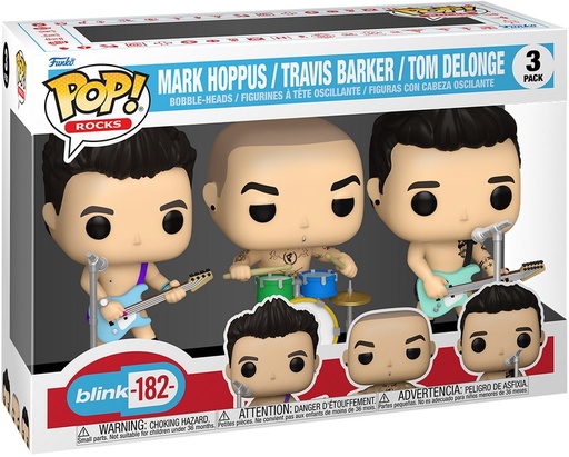 [AFFK0112] Funko Pop! Blink 182 - Mark Hoppus, Travis Barker, Tom Delonge (9 cm) 