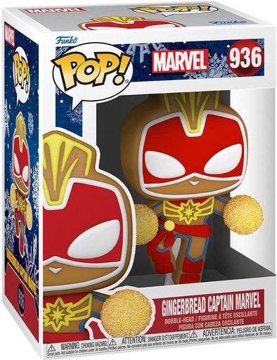 [AFFK0451] Funko Pop! Marvel - Gingerbread Captain Marvel (9 cm)