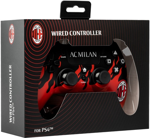 [ACP40172] Wired Controller AC Milan Flames (PS4)
