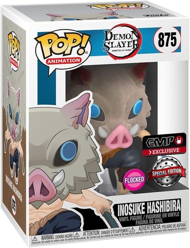 [AFFK0730] Funko Pop! Demon Slayer - Inosuke Hashibira (Flocked, 9 cm)