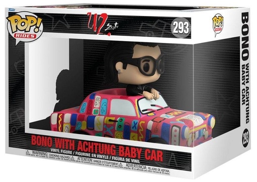 [AFFK0837] Funko Pop! Rides U2 - Bono With Achtung Baby Car (9 cm)
