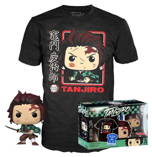 [AFFK0880] Funko Pop! & Tee Demon Slayer - Tanjiro Kamado (Taglia M)