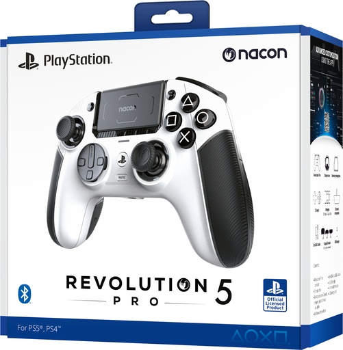 [ACP50067] Nacon Revolution 5 Pro Controller (Bianco, PS5, PS4, PC)