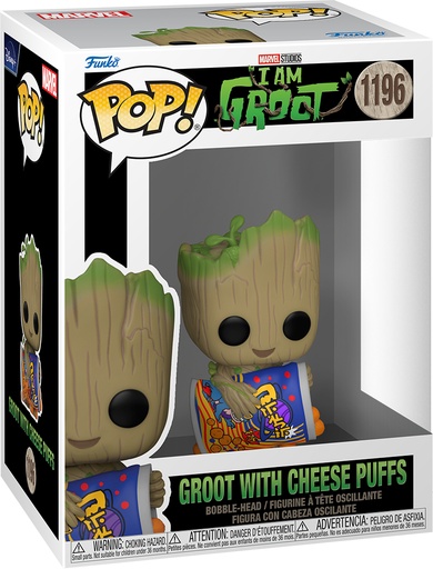 [AFFK1087] Funko Pop! I Am Groot - Groot With Cheese Puffs (9 cm)