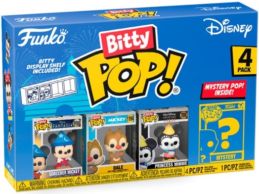 [AFFK1132] Bitty Pop! Disney - Sorcerer Mickey (4 pack)