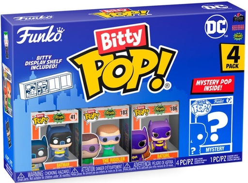 [AFFK1153] Bitty Pop! DC Comics - Batman Adam West (4 pack)